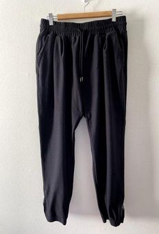 Lorna Jane Pants Womens Medium Black Joggers Athleisure Drawstring