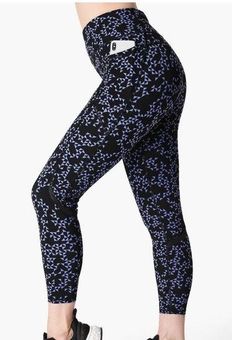 Sweaty Betty Zero Gravity High-Waisted 7/8 Running Leggings Blue Triangle  Print - $37 - From Anna