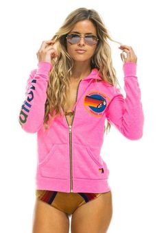 Hot pink 2025 aviator nation sweatshirt