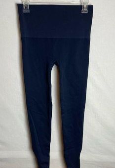 Spanx Seamless Side Zip Navy Leggings FL3315 Size XL - $36 - From Natalie