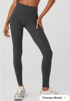 Alo Yoga 7/8 High-Waist Airbrush Legging Gray - $50 (48% Off