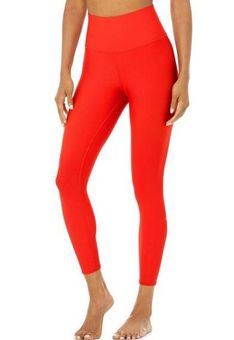 Alo Yoga 7/8 High-Waist Airlift Leggings Cherry Hi-Rise Waisted