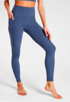 Athleta Inclination Moto Tight High Rise Leggings Size Medium Petite Iron  Blue - $32 - From Stephanie