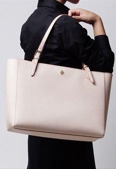 Tory Burch Emerson Large Buckle Leather Tote