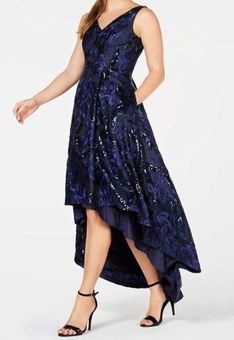 Calvin klein shop blue sequin dress