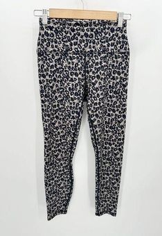 RBX Black Cream Cheetah Animal Print Pull On Leggings Women's Size X-Small  XS - $14 - From Taylor