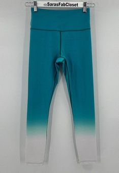 Zyia Teal Venom Metallic Ombre Light n Tight Hi-rise 7/8 24 leggings