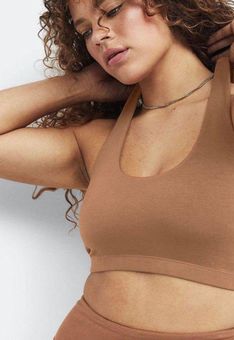 Mate the Label organic stretch sports bra- light brown coffee color - $30  New With Tags - From Annie