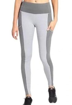 Athleta Fleece Lined Powerlifting 2 Toned Heather Grey Leggings Women's‎ XS  - $31 - From Ridley