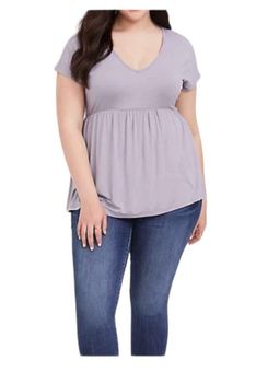 Plus Size - Super Soft Black Babydoll Top - Torrid