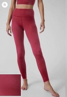 Athleta XXS Elation Velvet Tight Legging - Class Pink - SOFT - NWT