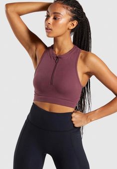 Gymshark Speed Sports Bra Berry Red Purple Size XS - $40 New With Tags -  From Pandora