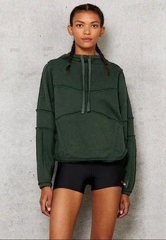 Alo Yoga Women's Dimension Hoodie sweatshirt forest green Small/ Medium  Athletic - $54 - From Natolie
