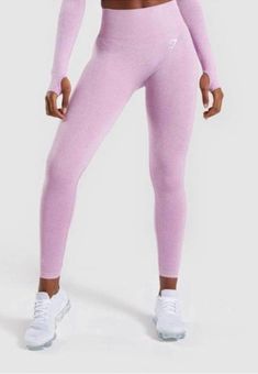 Gymshark Dusty Pink Marl Vital Seamless Leggings - $38 - From Laura