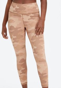 PowerHold® High Waisted 7/8 Legging in Teal Camo Print