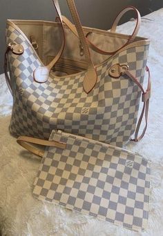 Daisy Rose- Checkered Tote Shoulder Bag -Branded