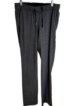 Lululemon On The Fly Pant Tall 33 Heathered Black Womens Size 8