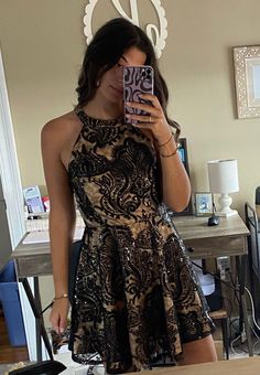 Windsor Black Sequin Mini Dress Multiple Size M - $30 (50% Off Retail) -  From Korinne