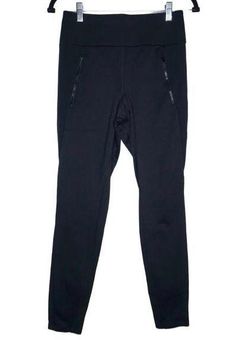 Athleta Women's Peak Hybrid Fleece Tights Black Sz Small Zipper‎ Pockets  511126 - $43 - From Karen