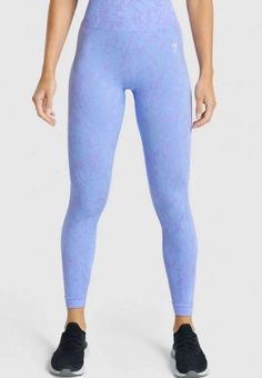 Gymshark, Pants & Jumpsuits, Gymshark Womens Adapt Marl Seamless Leggings  Light Purple Yoga Pants