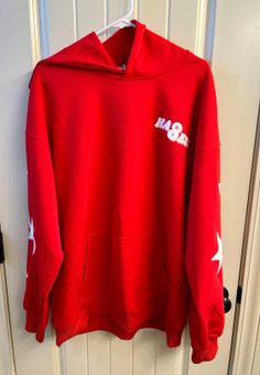 Aelfric Eden Star Embroidery Hoodie NWT Red Size L - $26 (67% Off Retail)  New With Tags - From Becky