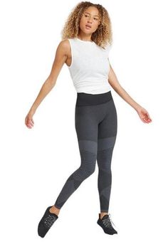 NEW Spanx Look At Me Now Seamless Moto Leggings NAVY BLUE Women's Size Small  2-4