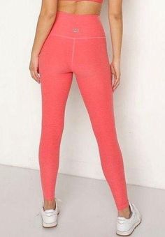 Beyond Yoga Spacedye Midi High Waisted Legging Pink Crush Women's