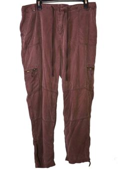 Soft Surroundings Lyocell Cargo Pants Purple maroon XL Red - $16 - From  Megan