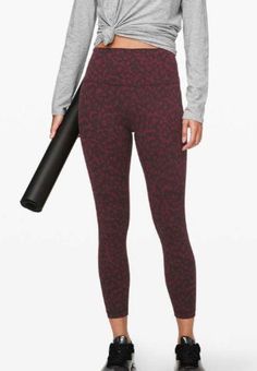 Lululemon Align 25” Leggings Size 2 Formation Camo Dark Adobe Red - $71 -  From Ava