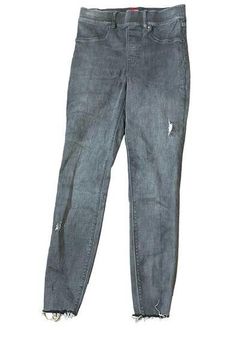 Spanx Women's Pants Distressed Skinny Denim Frayed Hem Pull On Gray Size  Small - $24 - From Ben