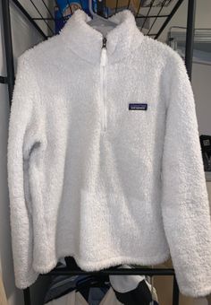 Patagonia white fuzzy jacket Clearance