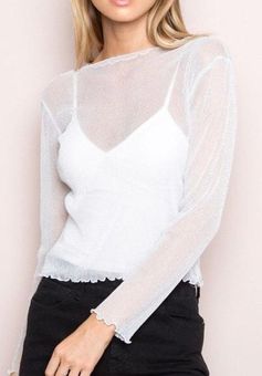 Brandy lace sheer top｜TikTok Search