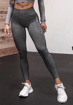 Gymshark ADAPT MARL SEAMLESS LEGGINGS - BLACK Size Small