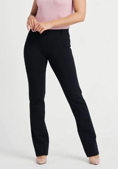 Betabrand Women's Straight Leg Classic Dress Pant Yoga Pants Black