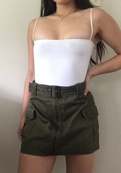 army green skirt forever 21