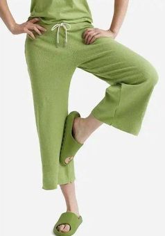 Mate the Label NEW Green Organic Thermal Wide Leg Pant - M Size M