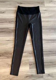 Faux Leather Metallic Leggings