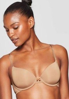 Women's Auden The Everyday Lightly Lined Beige Demi T-Shirt Bra