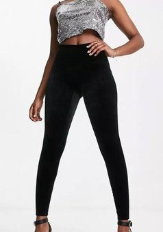 Spanx velvet high waisted sculpting leggings in black