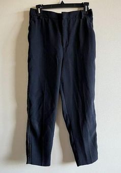 ZARA WOMAN BLACK Ankle Cropped TROUSERS Size 4 Elastic Waist Dress Pants… -  $19 - From weilu