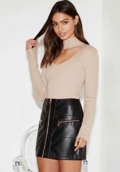 Kendall & Kylie Faux Leather Mini Skirt