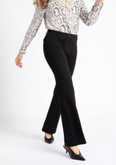 Betabrand  Womens Black Boot-Cut Classic Dress Pant Yoga Pants