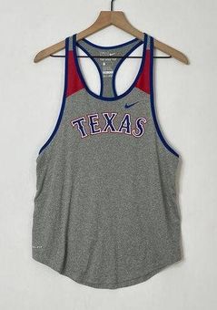 Nike Dri-Fit Texas Rangers Women's Gray Athletic Racerback Tank