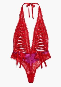 Savage x Fenty Lace'd up Teddy Red Size XL - $58 New With Tags