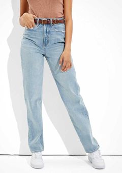 American Eagle Outfitters, Pants & Jumpsuits, American Eagle Curvy Mom  Jeans Light Wash Denim Ladies 8