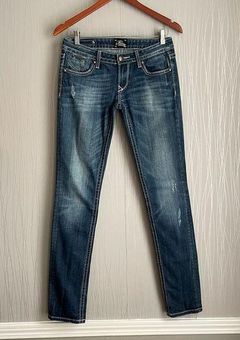 EXPRESS Rerock Jeans Size 2 Skinny Low Rise Heavy Denim Stitching Sexy  Classic - $21 - From ThePoshJawn