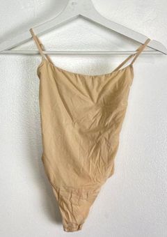 SKIMS Fits Everybody Cami Thong Bodysuit in Sand Size XX-Small - $26 - From  Dina