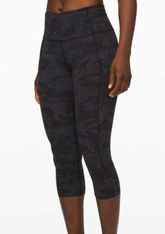 lululemon Fast & Free Tights Incognito Camo Multi Grey