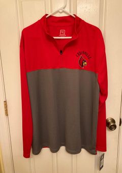 University of Louisville, Tops, University Of Louisville Long Sleeve  Hoodie Red Size Large Nwt