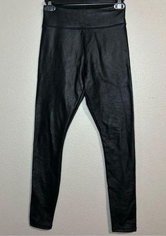 Hollister black faux leather fleece lined legging pants women's size XS -  $25 - From Iriana